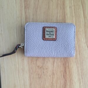 Dooney & Bourke Lavender Pebbled Leather Wallet